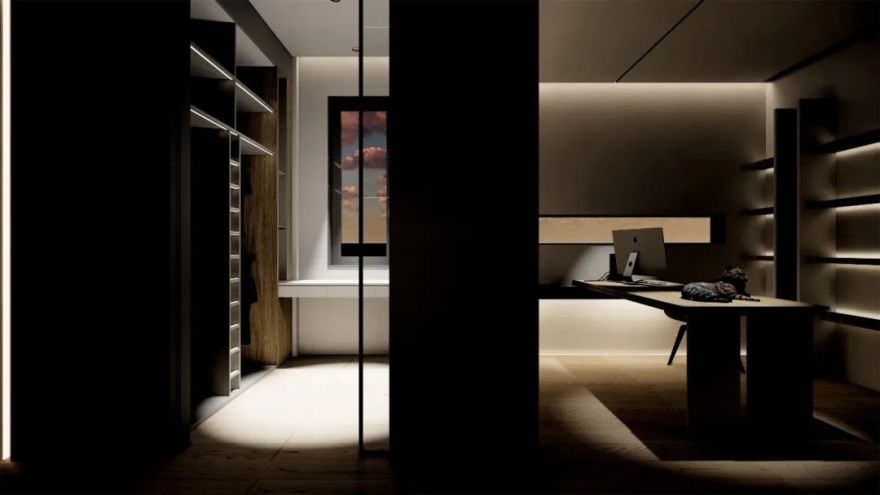 彭博设计 | H 宅 | 现代简约,互动生活-44