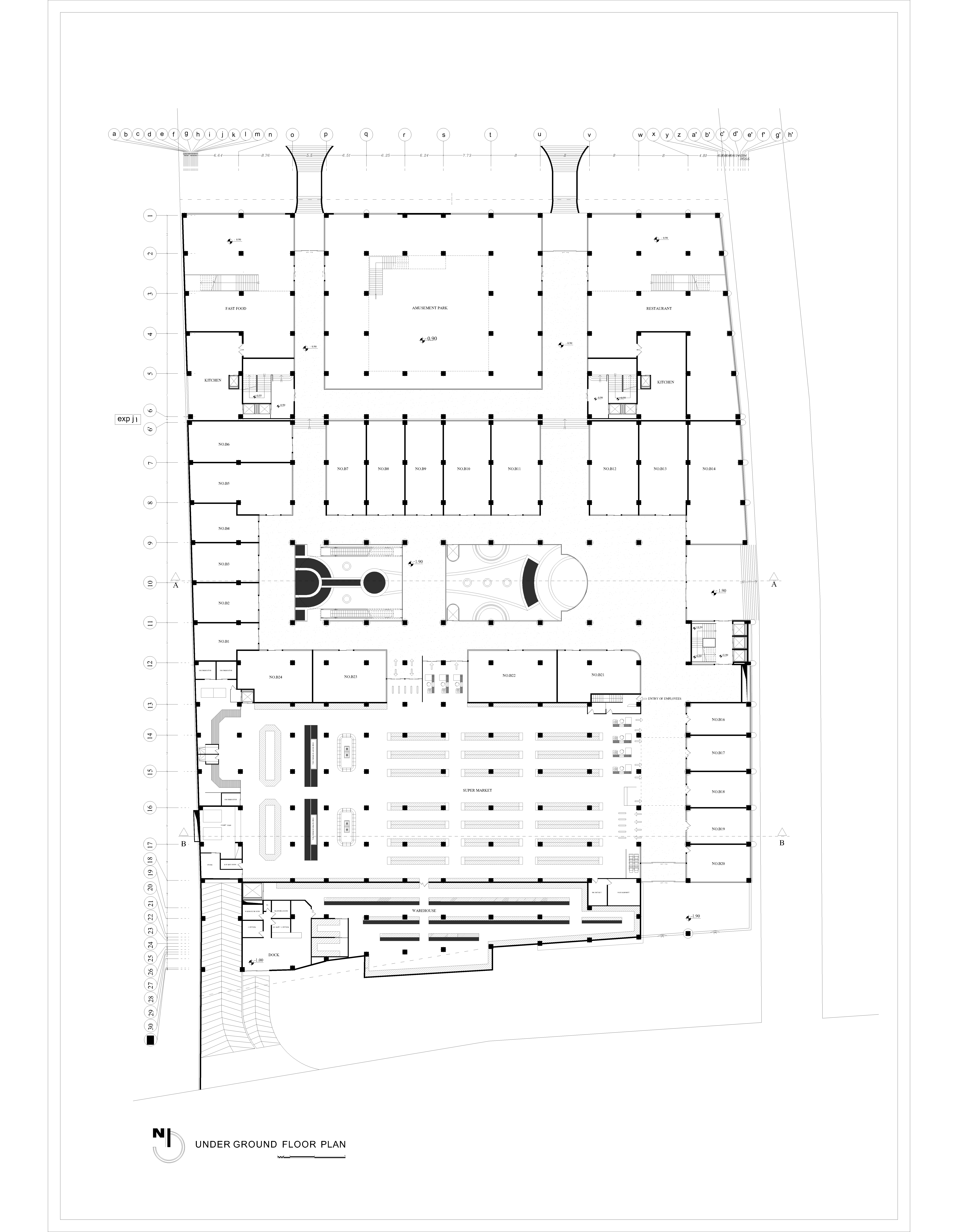 30 万至 50 万平方米的购物商场设计-13