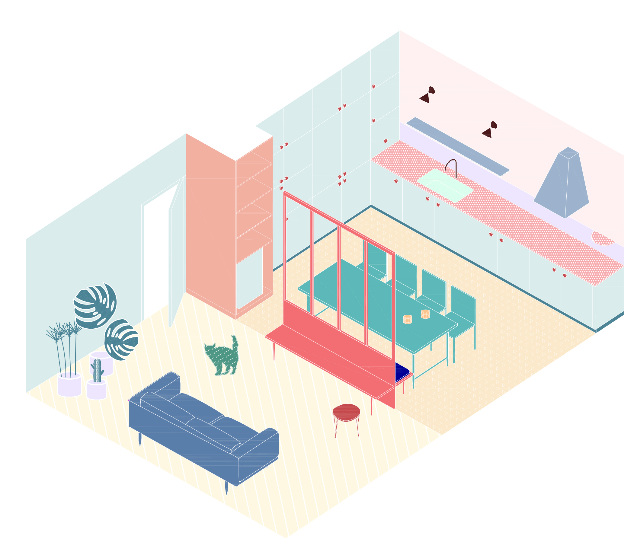 Two rooms, one bench | COCI studio-19