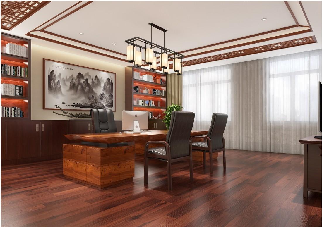 
现代中式结合装修案例之大邦公司设计案例 -6