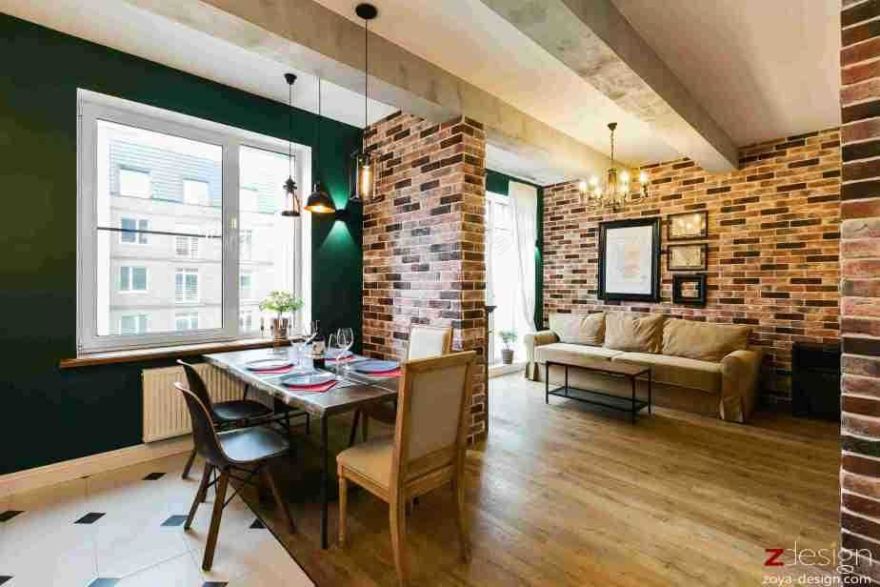 Квартира-студия в стиле лофт - 6 проектов, Фото интерьеров-148