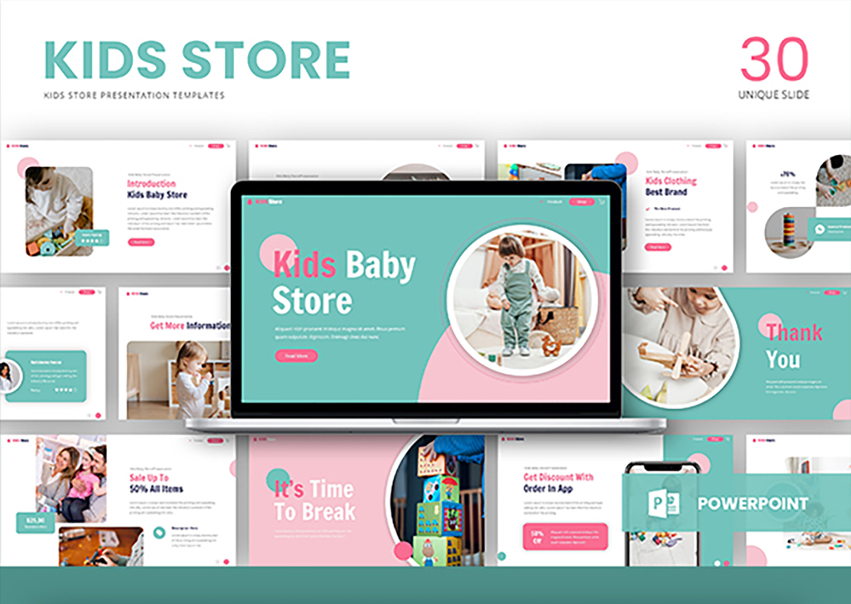 儿童商店展示模板-2