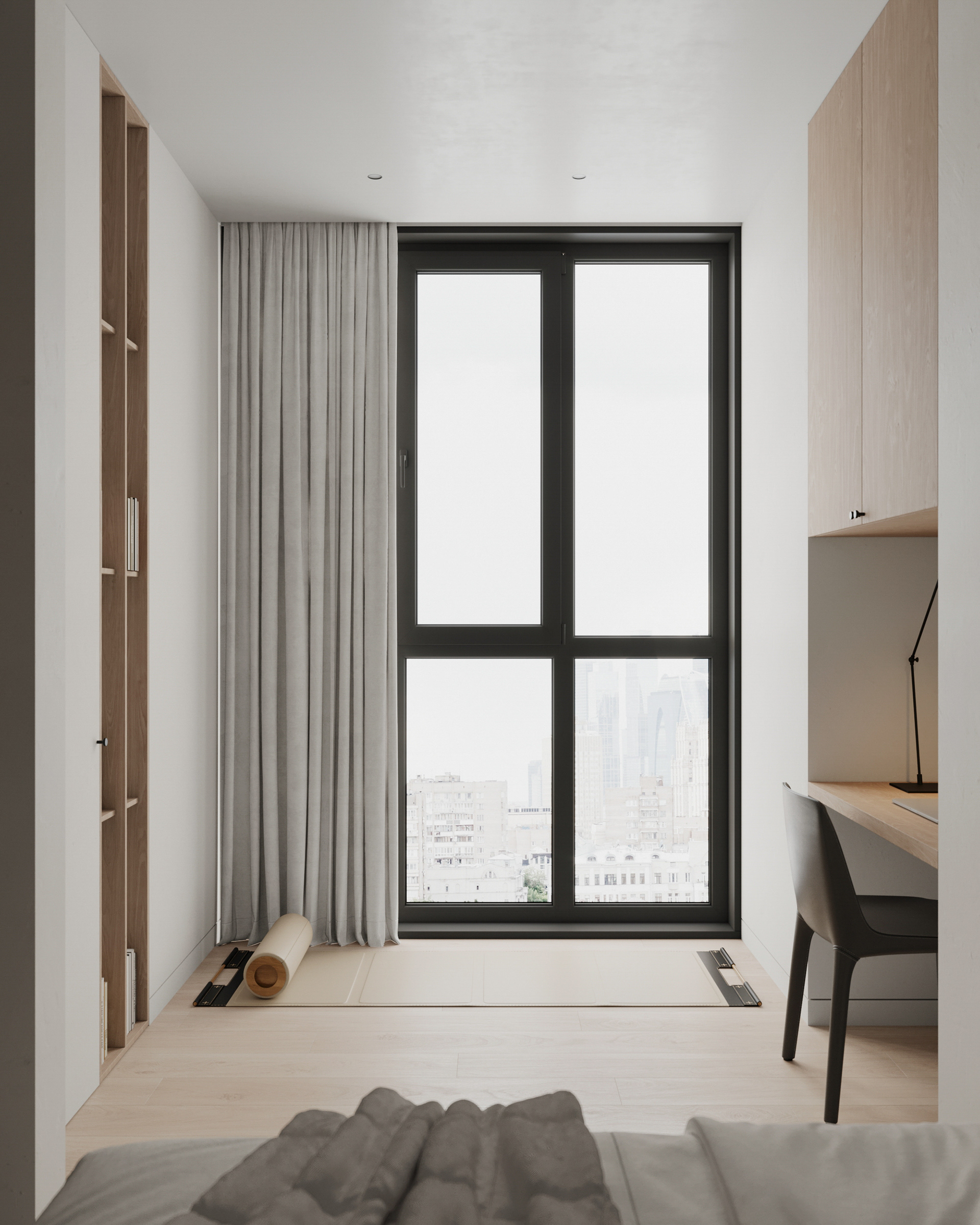 原木与白 打造舒适温暖的住宅-13