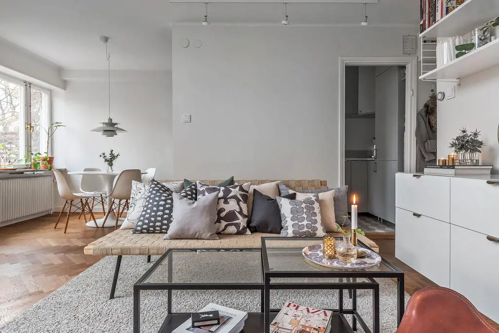 瑞典 47 号公寓的温馨冬季室内设计-4