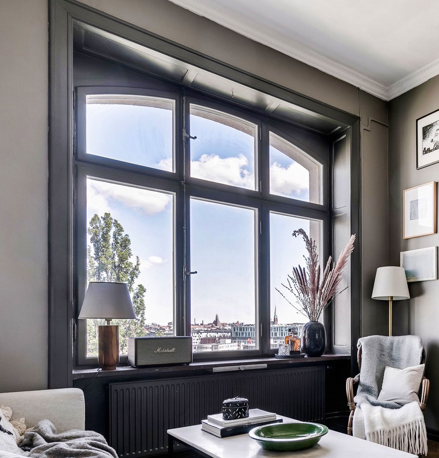 灰色调 48 平米一居室公寓的柔和魅力-3