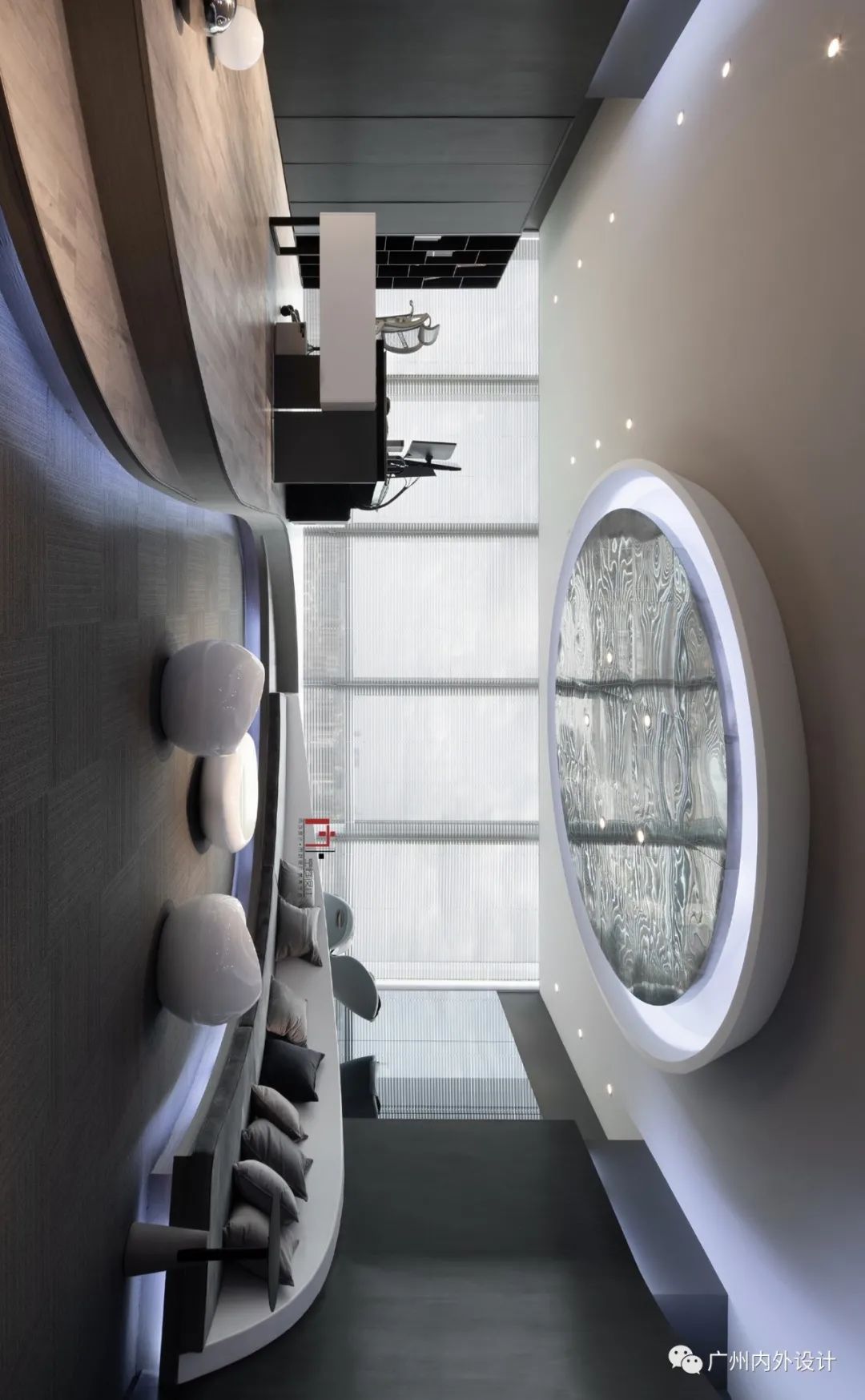 珠江新城曲线空间 | 现代简约办公室设计-16