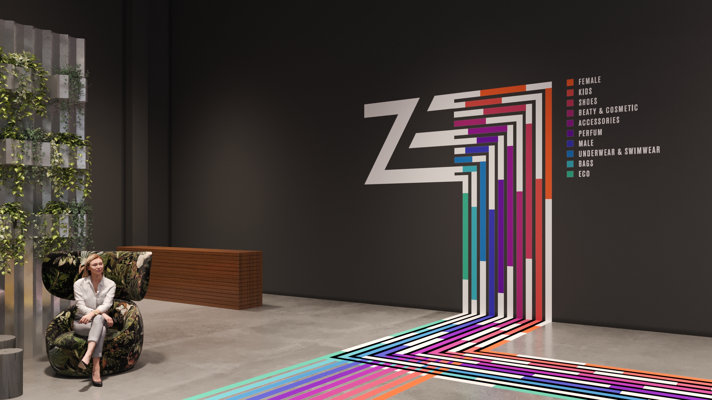 GRAPHIC AND INTERIOR DESIGN CONCEPT FOR SHOPPING MALL-4