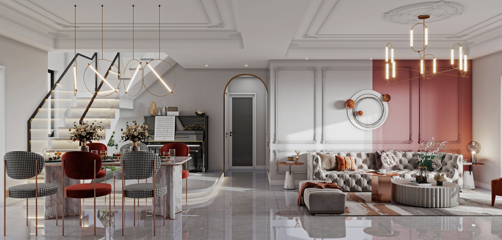 轻奢优雅法式公寓设计-3