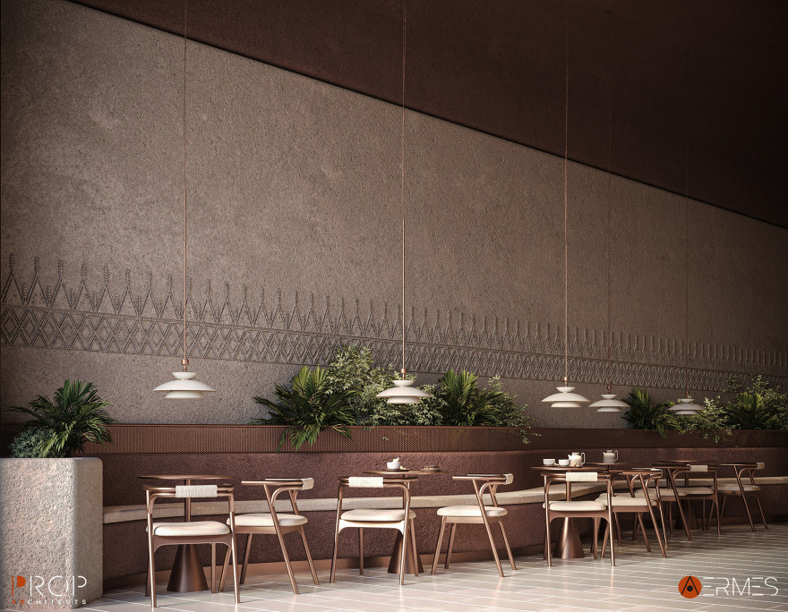 若没有更多背景信息,仅从字面难以准确理解ROASKAVA ABHA CAFE的具体含义,无法给出准确翻译 丨沙特阿拉伯丨PROP & AERMES ARCHITECTS-15