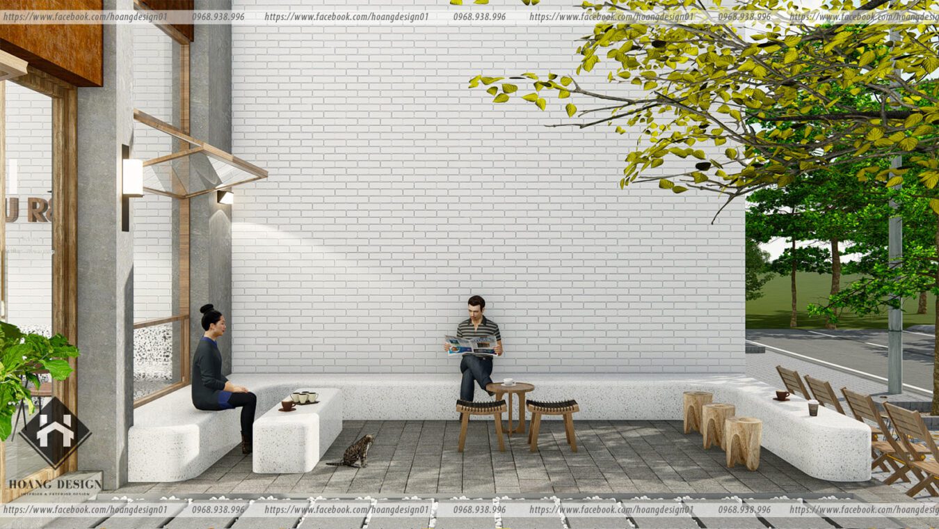 免费的Sketchup室内咖啡馆模型丨Hoang Hung-3