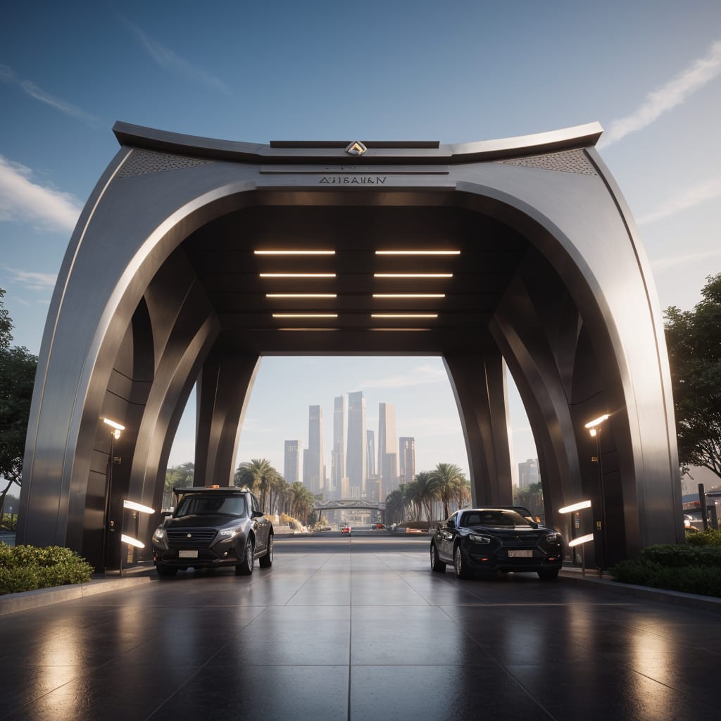 City entrance gate using Artificial intelligence-0