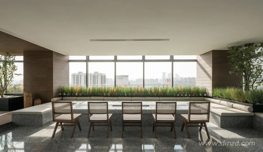 深圳现代办公空间 | 方圆之间，昼夜间流动的时间与空间-25