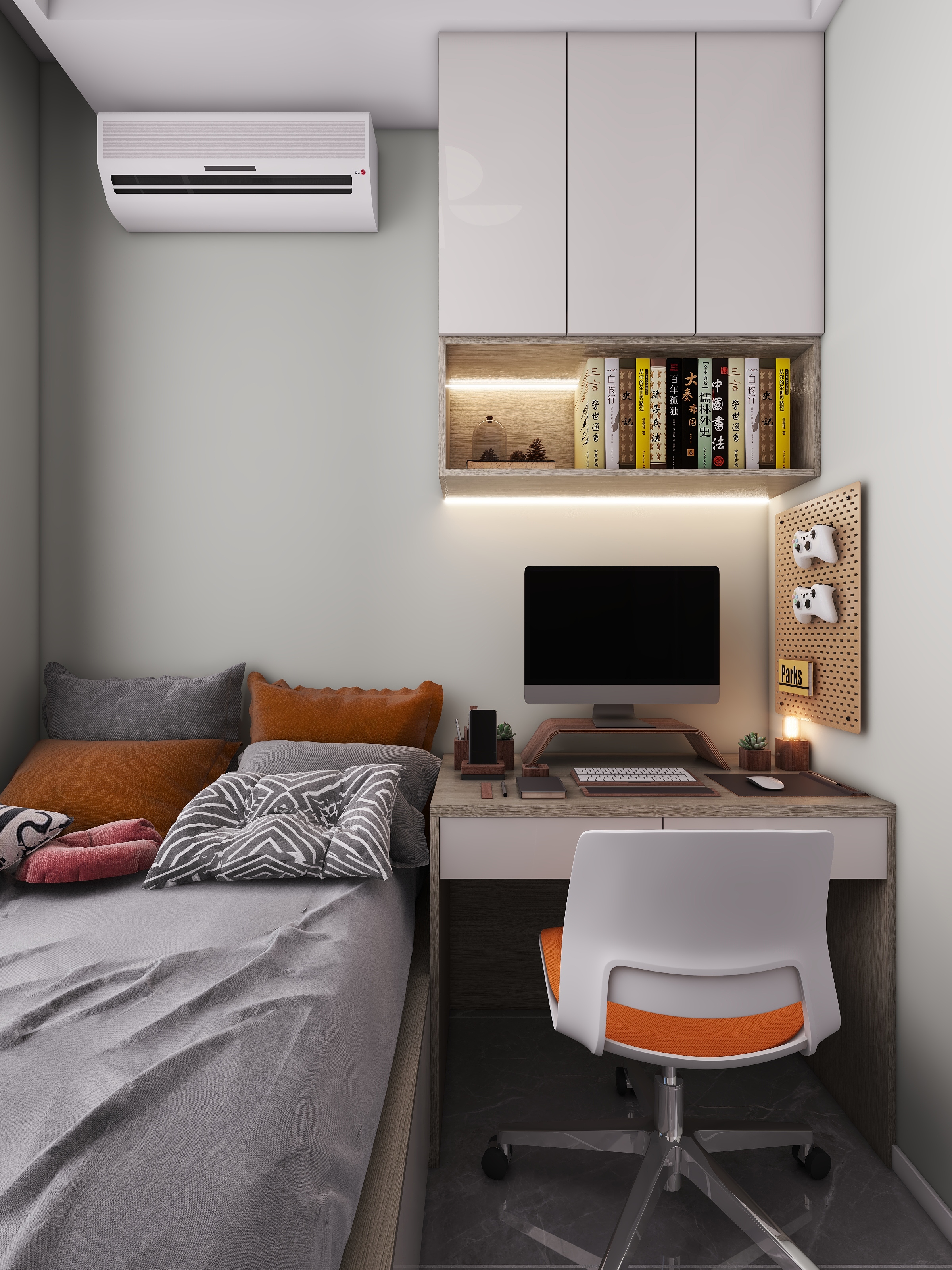 四川成都世家东部时空（93平方现代简约三居室）-34