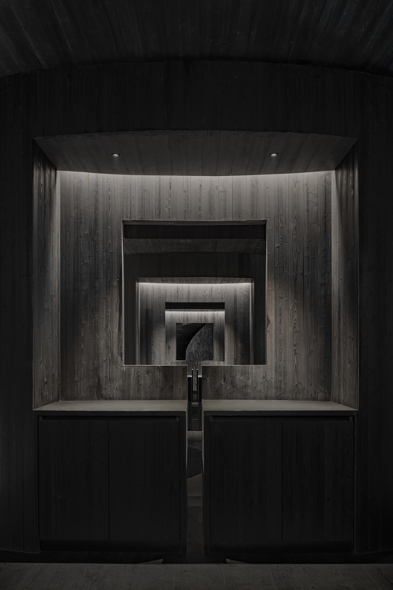 田间之上中国湘菜馆丨中国广州丨黑白木设计-37