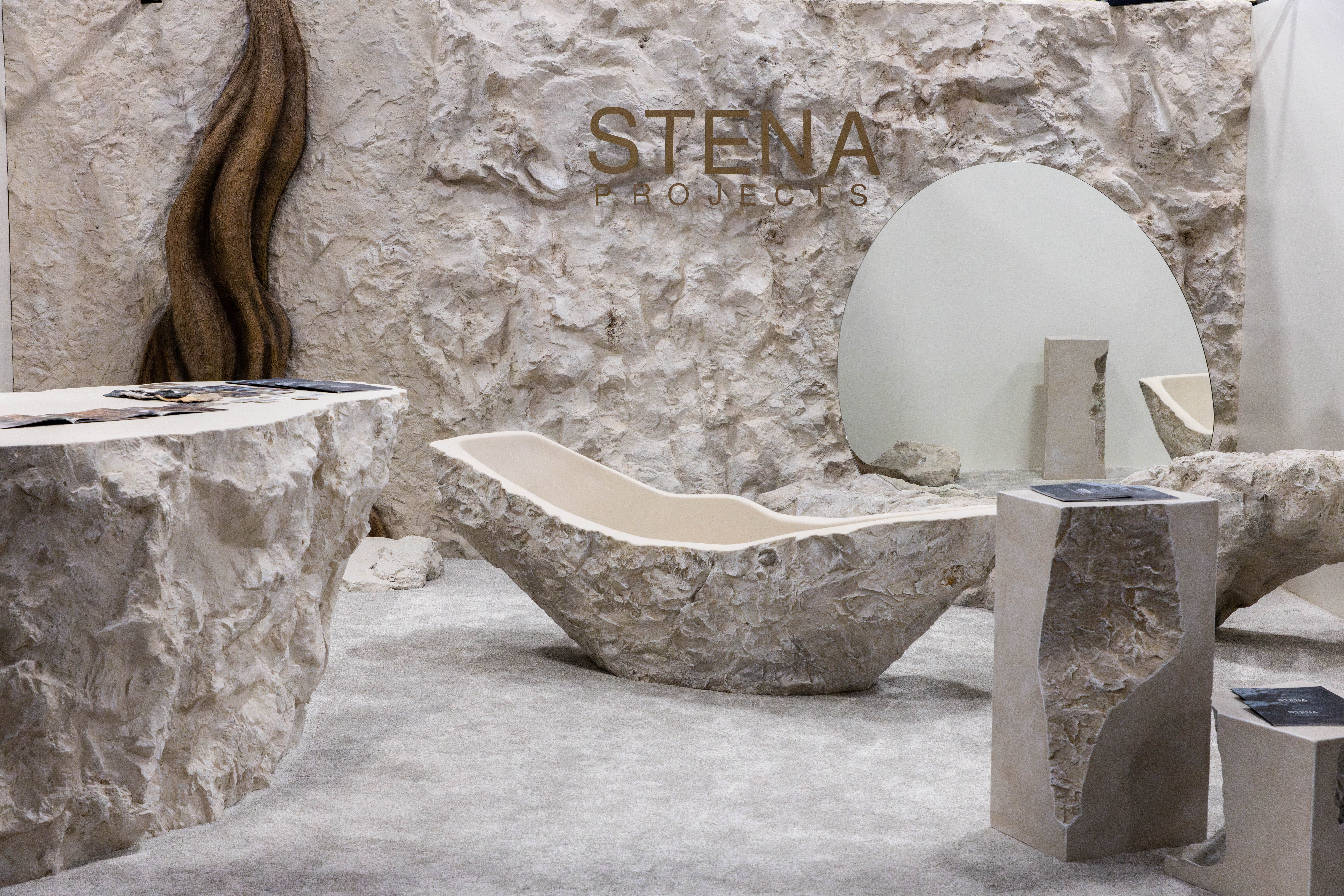 Handcrafted Artificial Stone Bathtub by Stena Projects-1