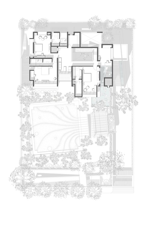 斜屋 · 绿色景观与简约美学的完美融合-7