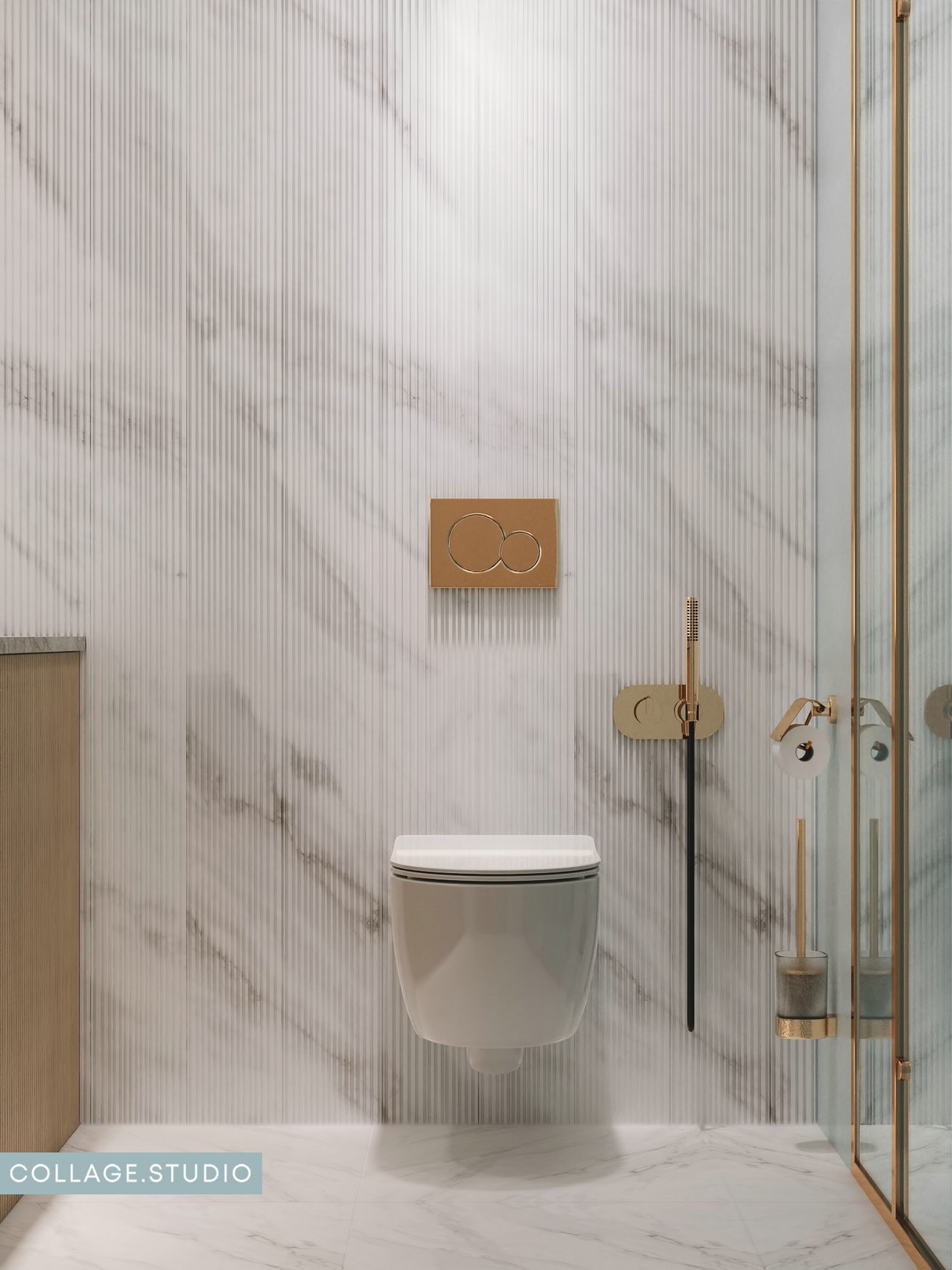 浅蓝色+木质 美的纯粹又自然。-24