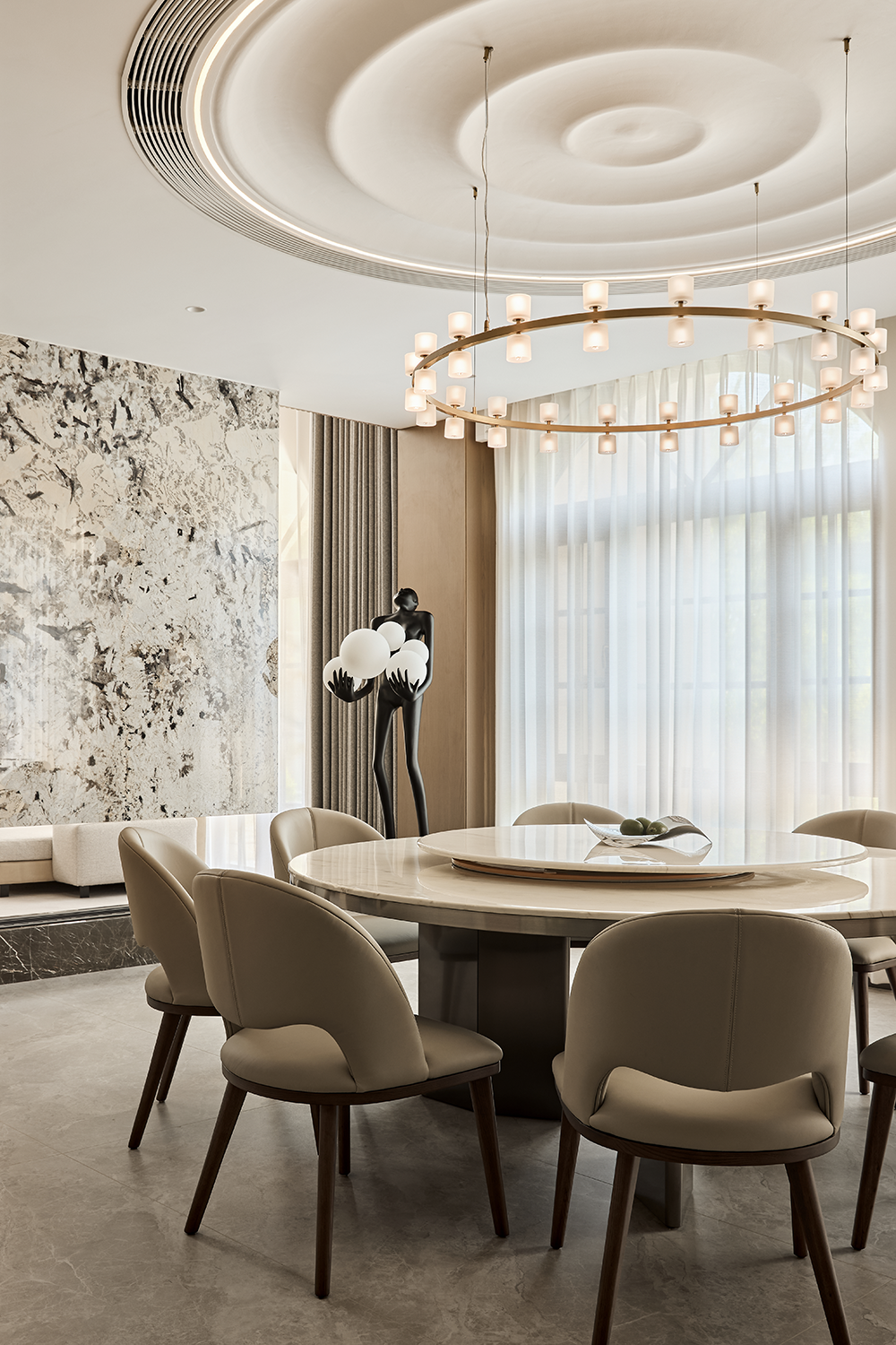 尚层大作：案例分享——1100㎡墅境私邸：漫行雅奢之境，淬炼空间的诗意哲学-39