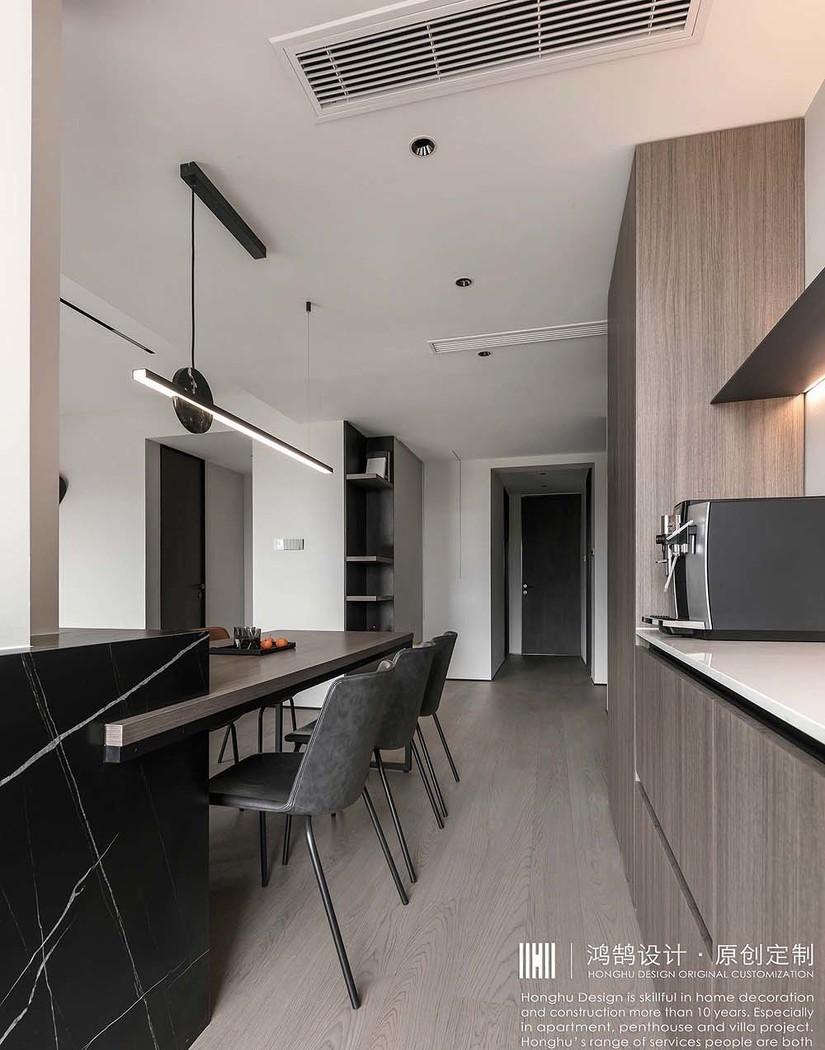 白色平层空间的灵动设计丨中国上海丨鸿鹄设计上海-17