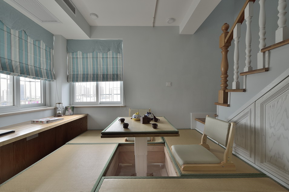 【青绘设计】160平米复式—都市水乡-晚夏-23