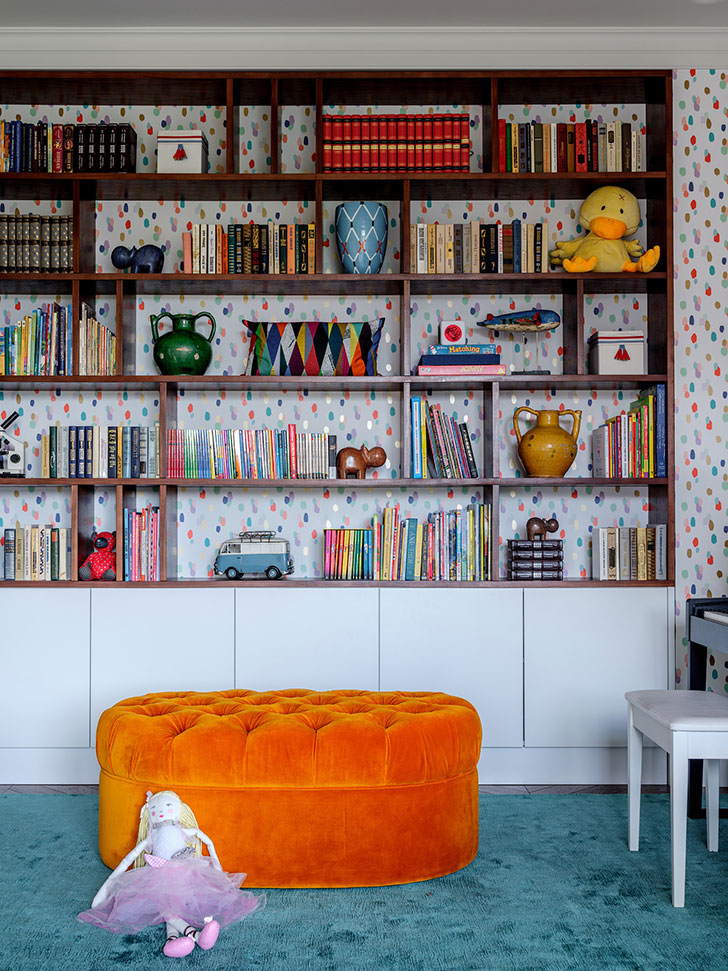 莫斯科郊区多彩私宅设计-19