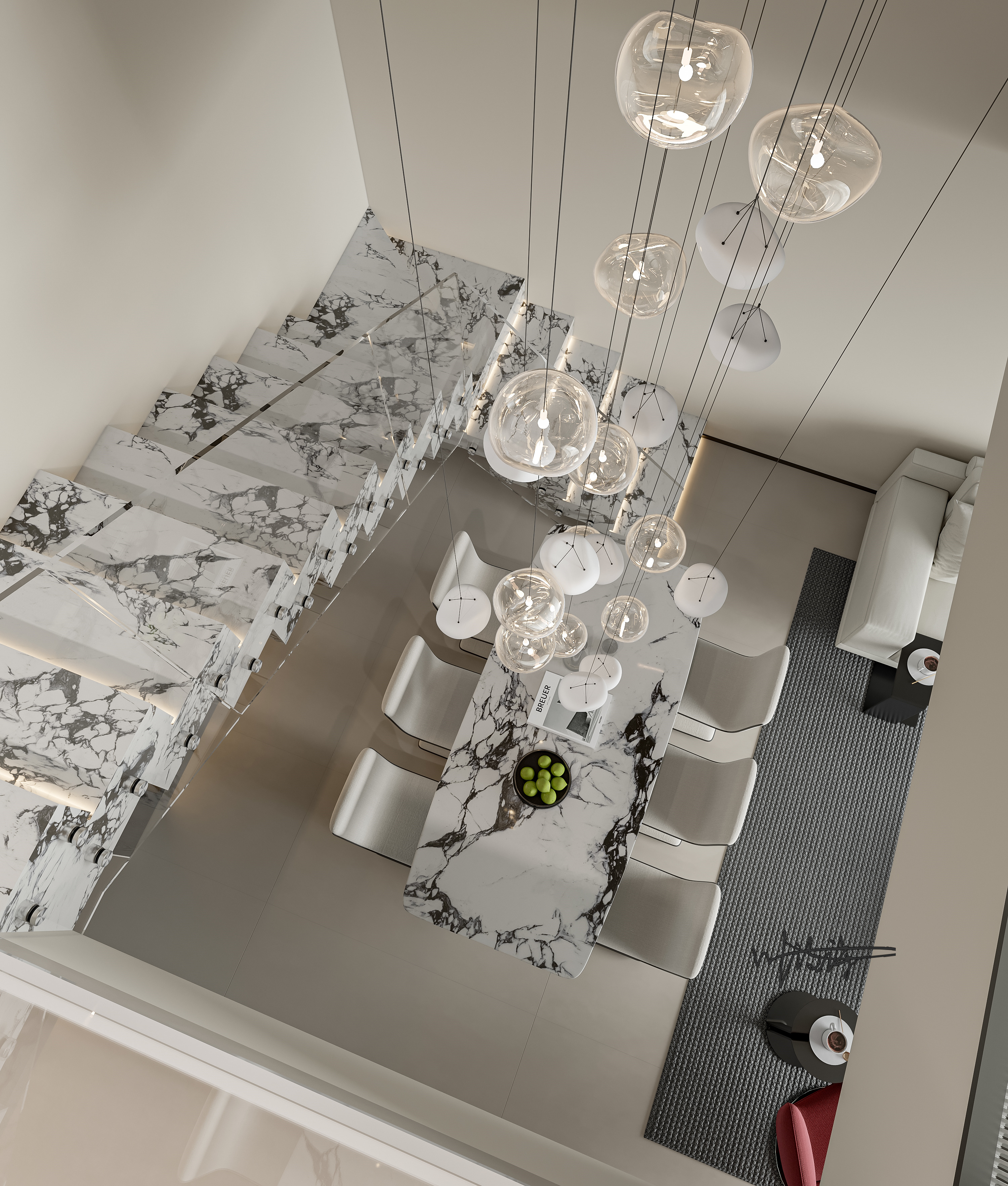 复式楼现代风装修 彰显高级大气风范-5