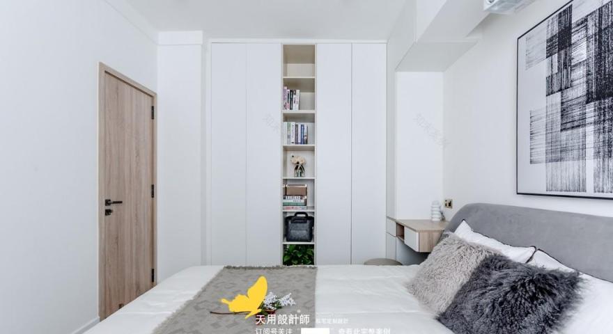 北欧现代简约风,两房改三房的实用与颜值在线设计-38