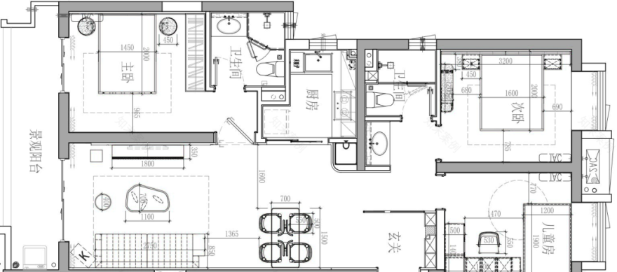武汉印湖云著样板间丨中国武汉丨海力空间设计-132
