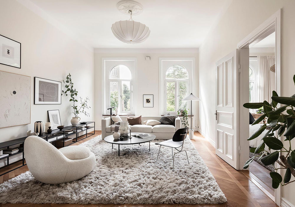 哥德堡优雅公寓，极简设计突显百年建筑之美-3