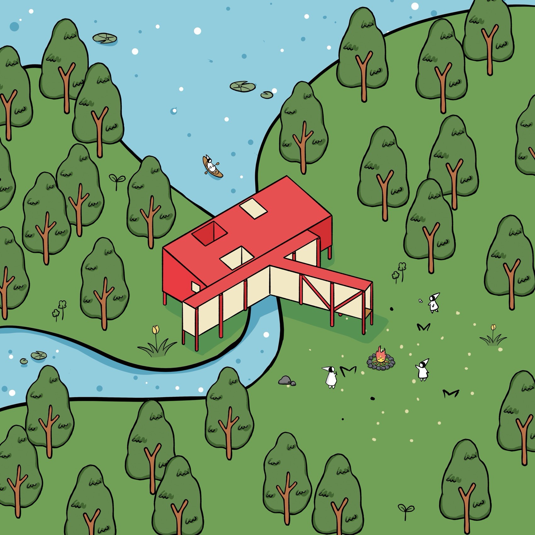 在水一方  [荒野之家 #138]丨中国郑州丨个个世界 Wiki World + 先进建筑实验室 AaL-98