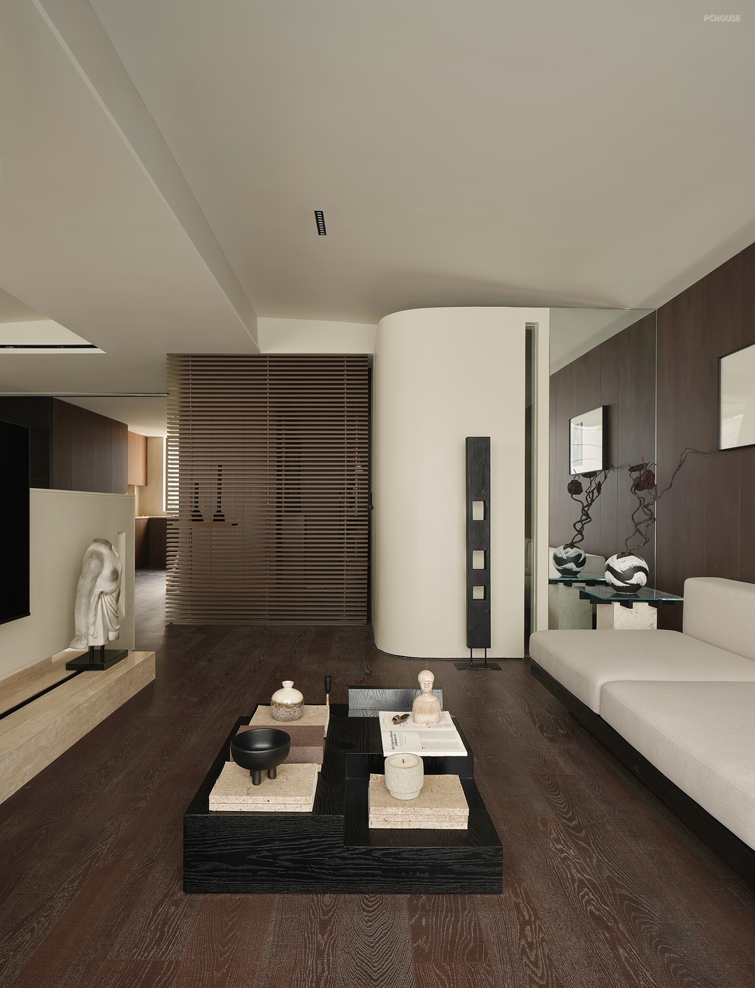 160㎡侘寂新中式 感受当代禅意东方美丨FF design-5