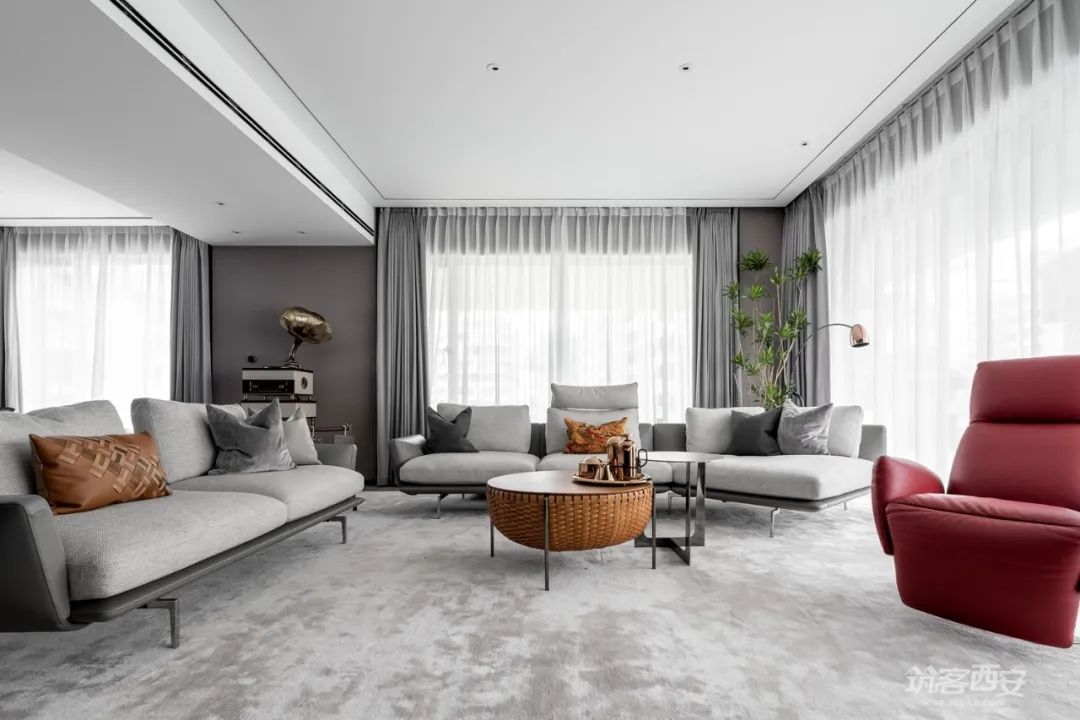 曲江玫瑰园·刘雅娟的大平层艺术装扮丨中国西安丨様家荟·御点软装设计中心-29