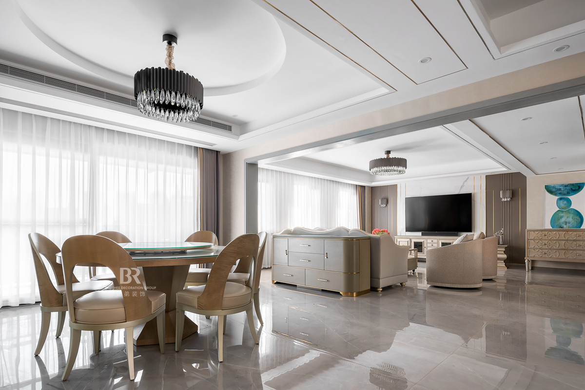 华宇天宫花城现代轻奢跃层装修设计-12