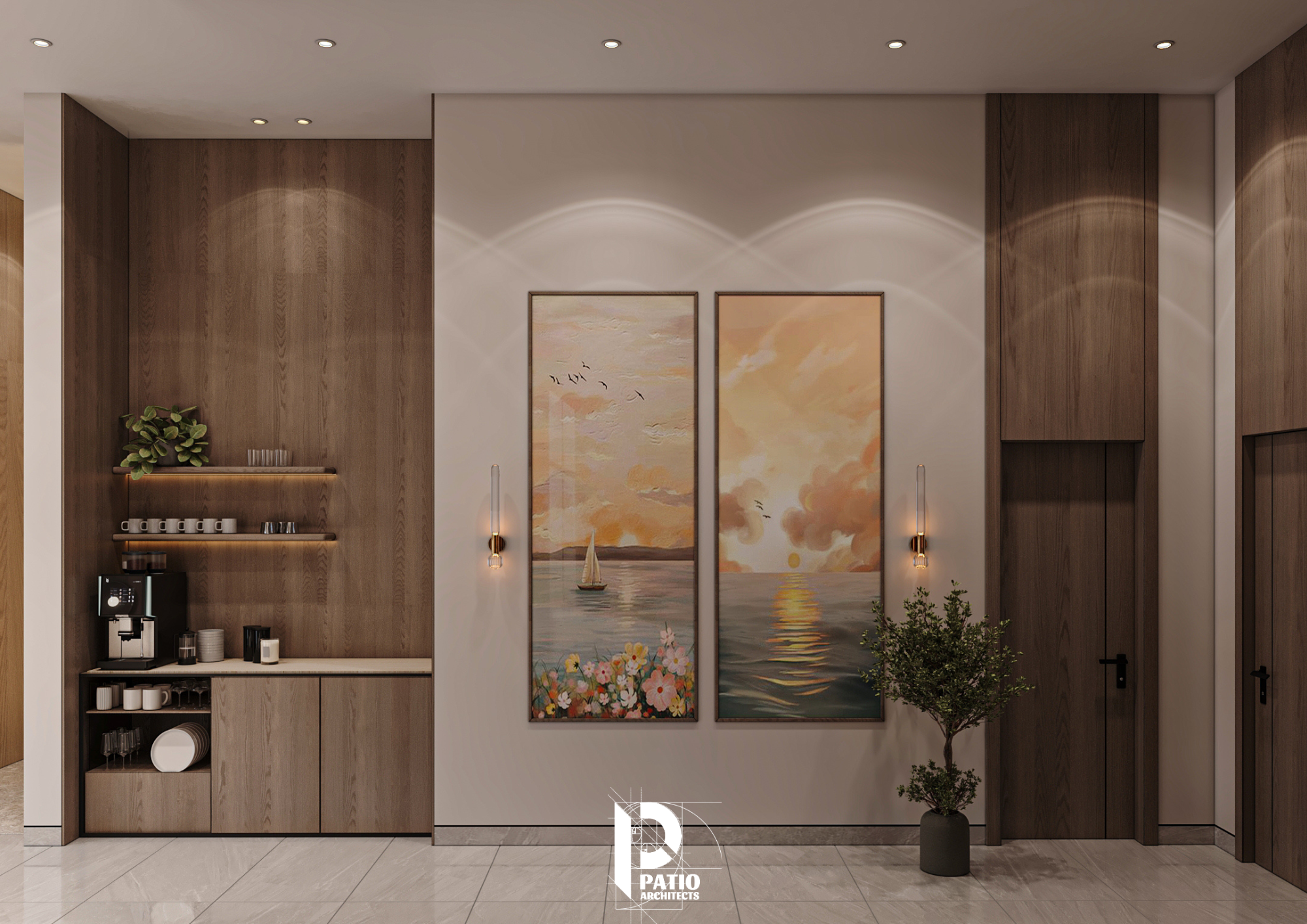 Living Room & Kids Gaming Area Interior Design Concept-8