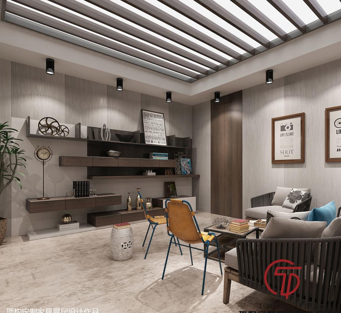 9 号家居极简工业风展厅设计-12