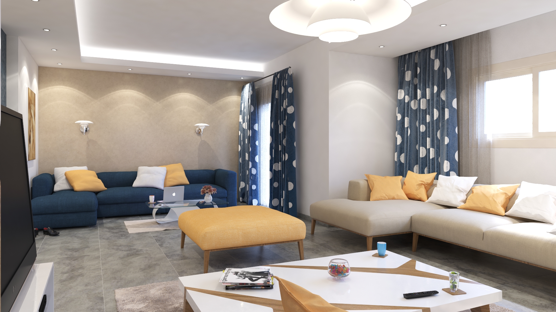 A modern colorful apartment-4