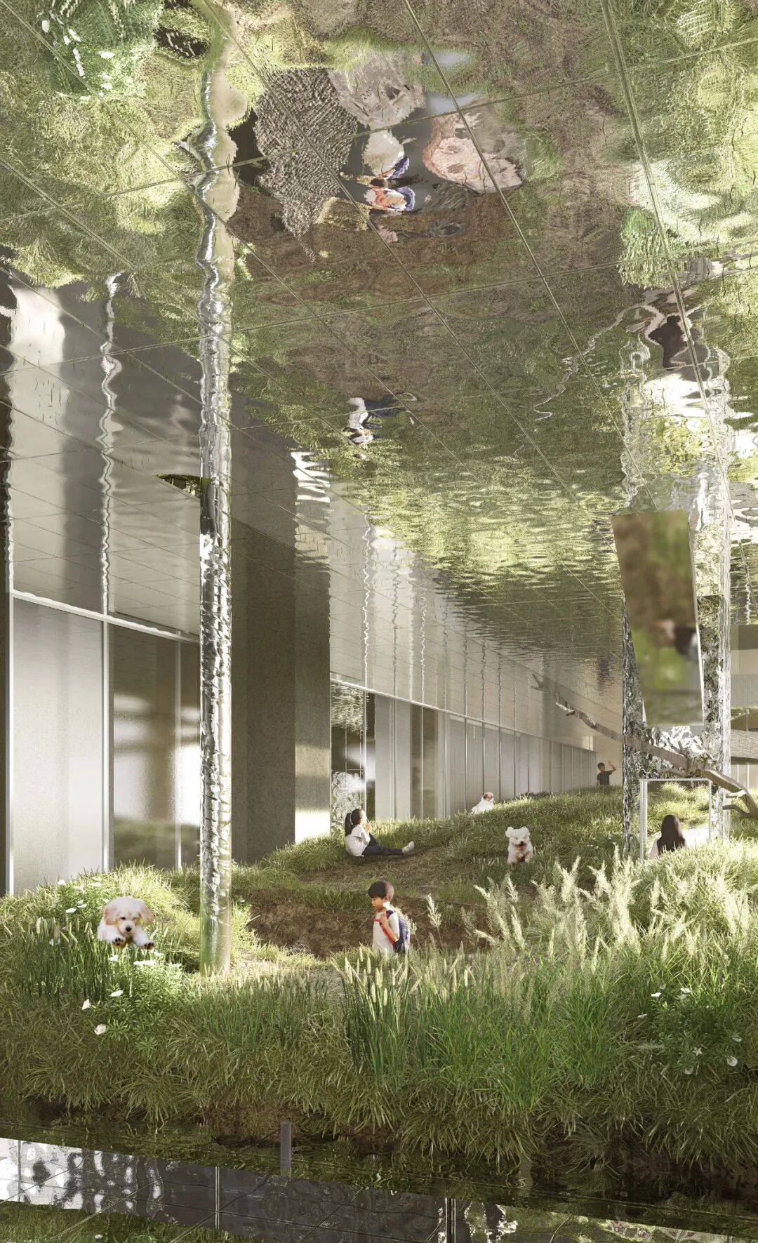 清华建筑毕设“四次元口袋”：聚焦人宠细腻情绪的互动体验空间！“建筑材料转译自然+交互装置植入空间”塑造垂直向度人宠空间戏剧发生体-327