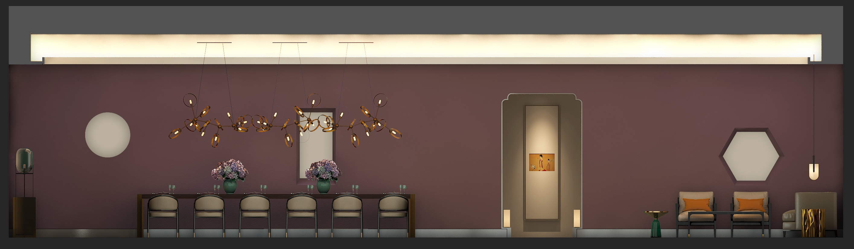 唐风晋韵 · 融合传统美学元素的餐饮空间设计-24