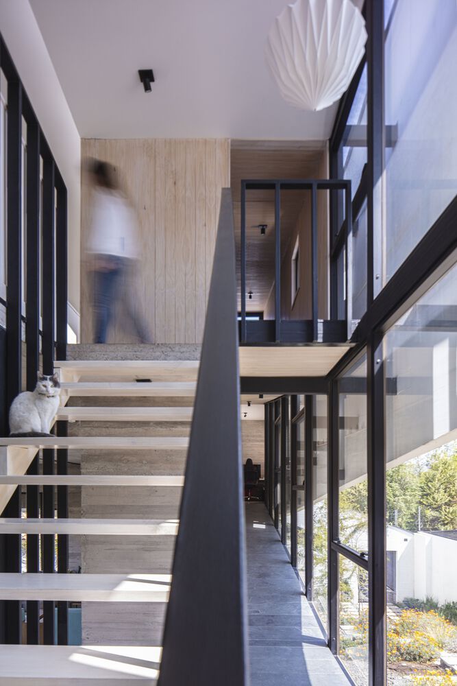 斜坡之居 · 家庭生活的连续空间实验-8