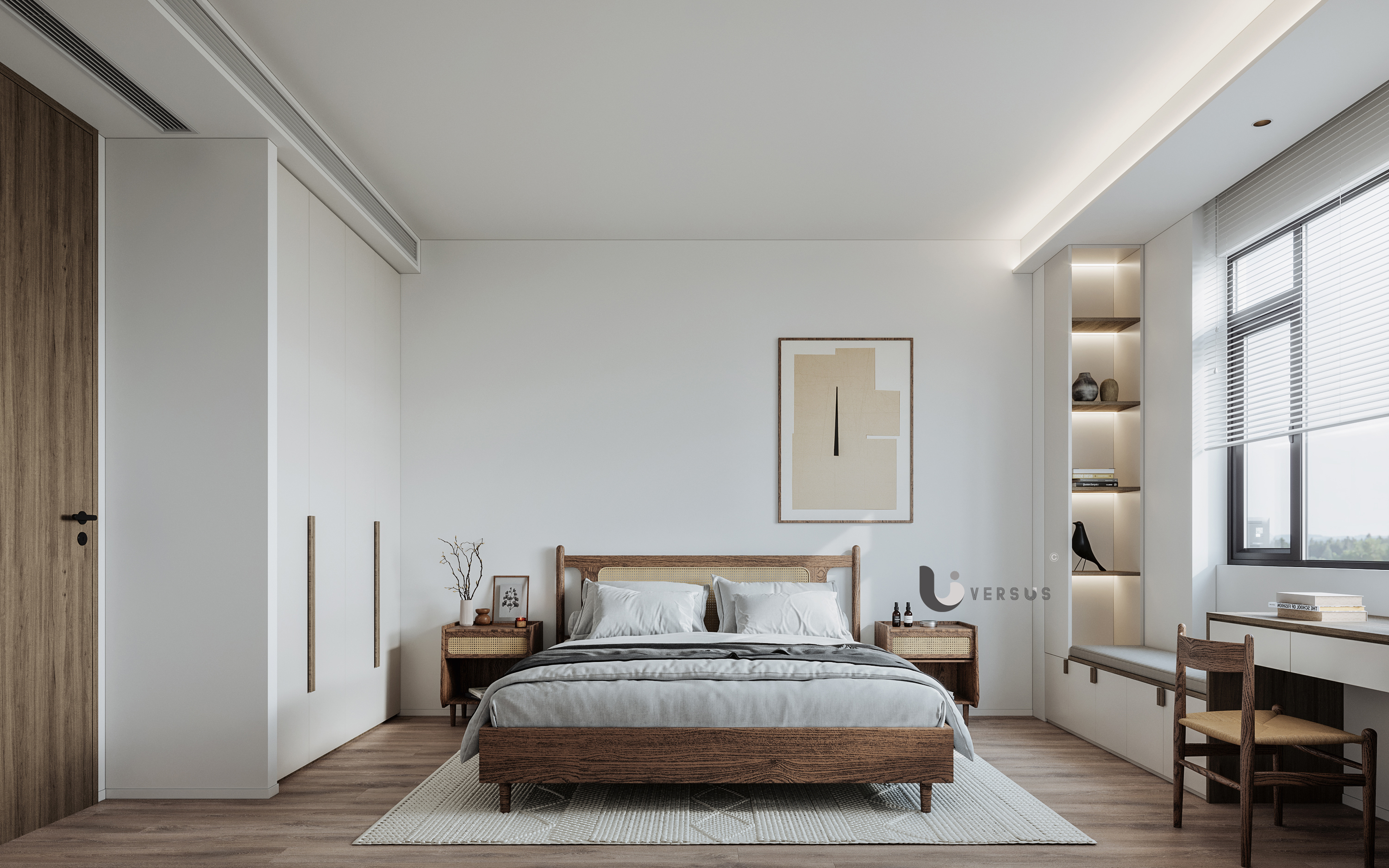 北欧风平层设计案例丨奶昔呀-14