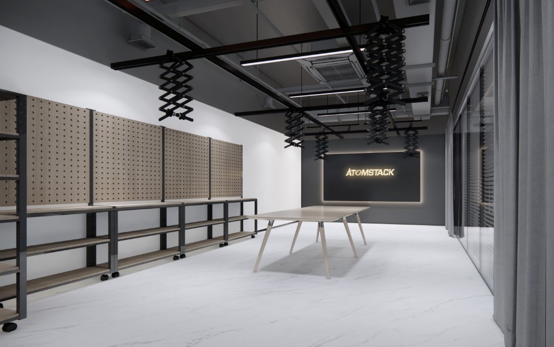 2000㎡黑白灰原子智造办公空间设计-48
