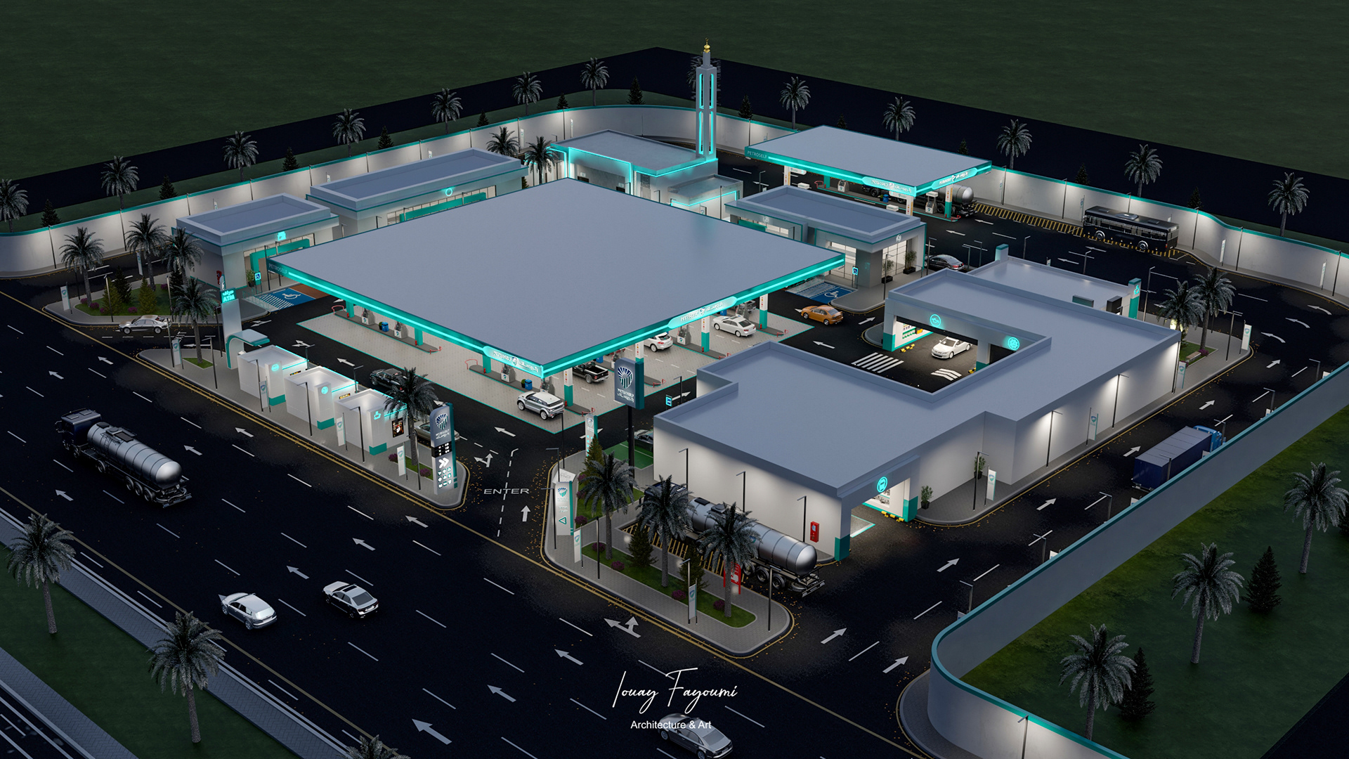 PetroSelf 加油站设计丨沙特阿拉伯-19