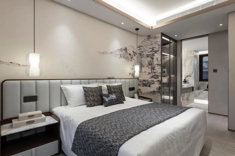 上善若水 | 鸿坤理想城上叠样板间的赖特式有机设计-46