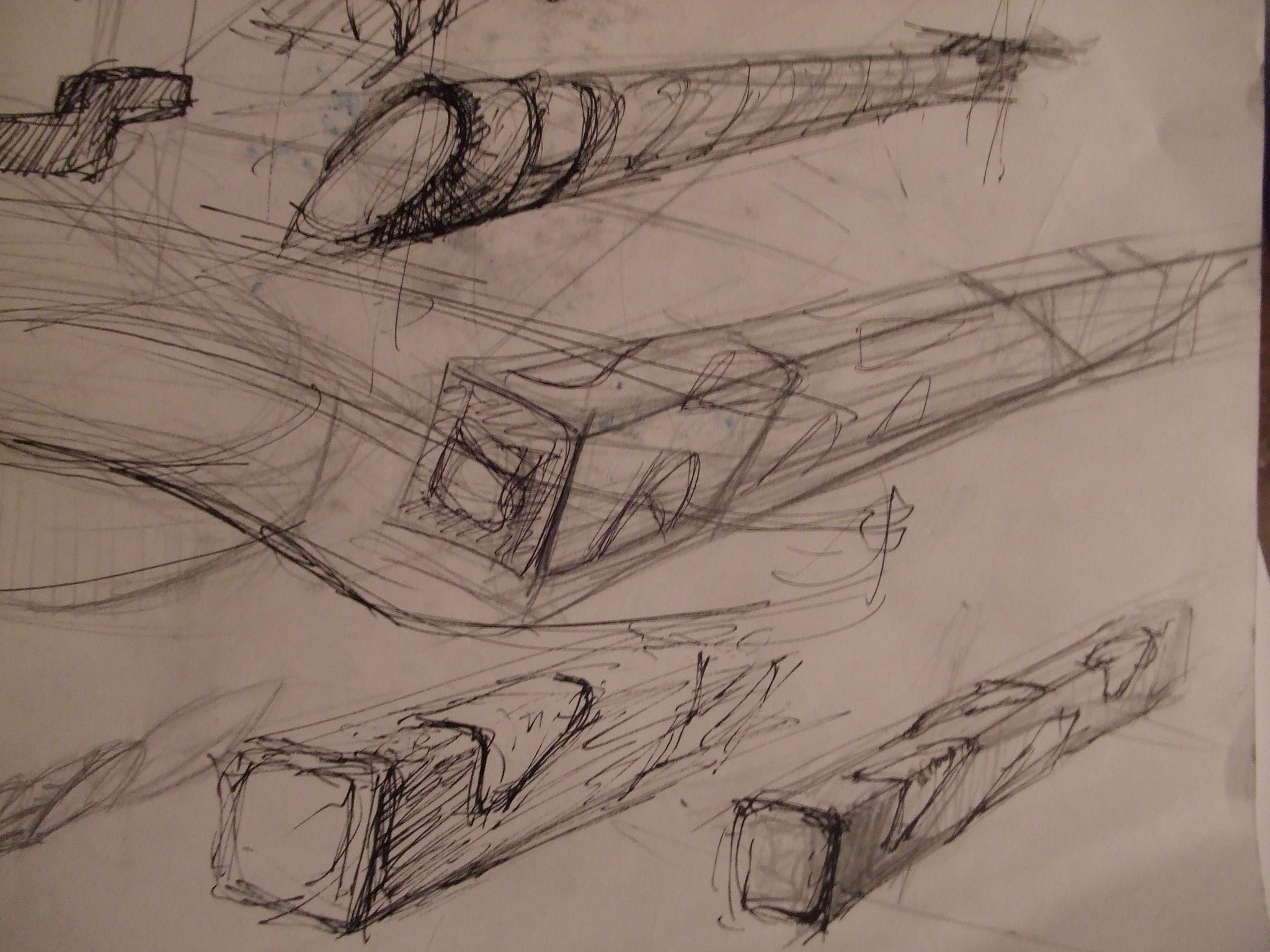 Model, pedestrian and bicycle bridge in Szczecin.-1