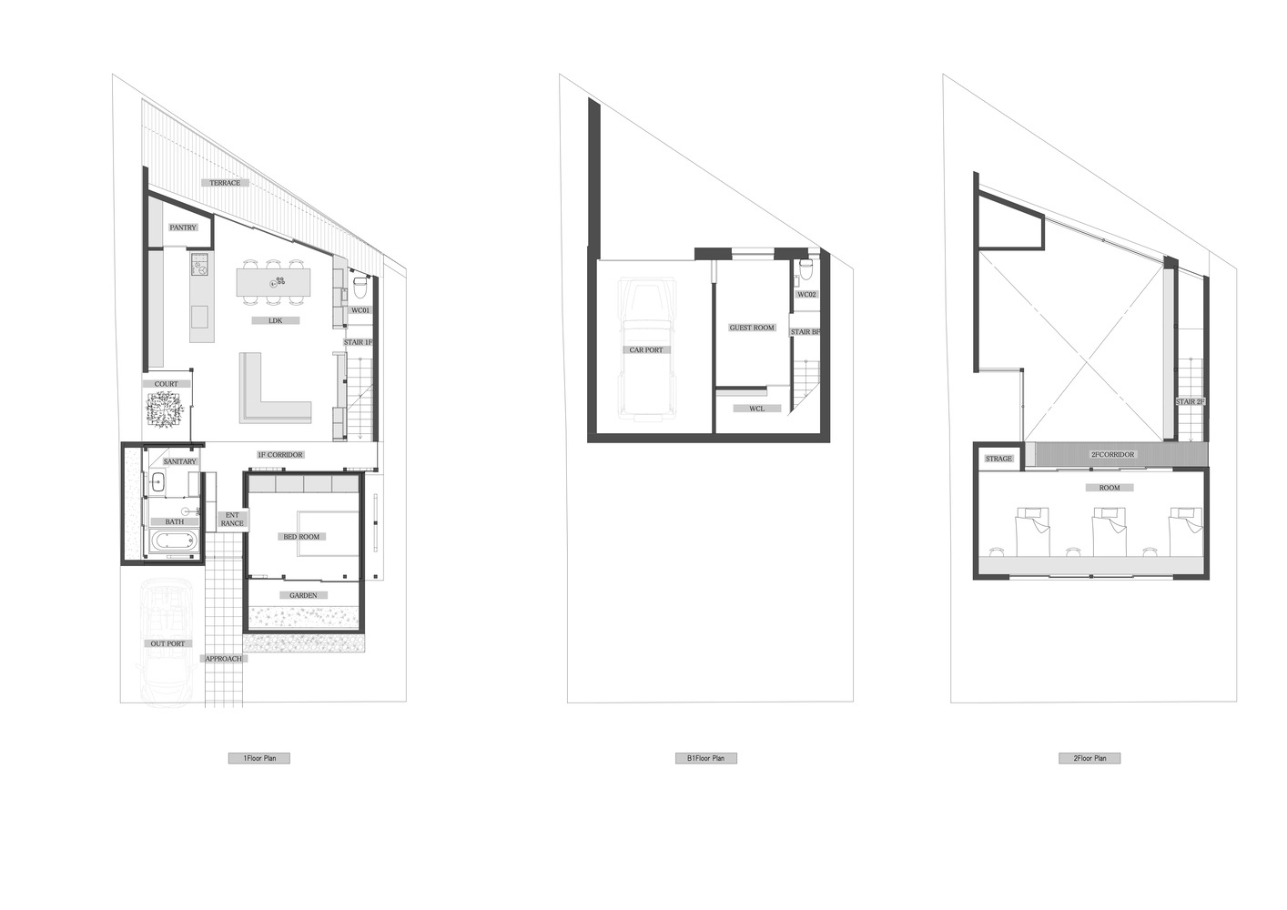 混凝土块住宅丨日本京都丨OHArchitecture-14