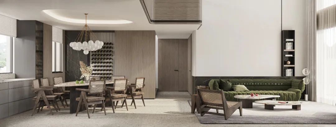 东莞璞邸 | 曲线之美,诠释顶层复式住宅设计-21