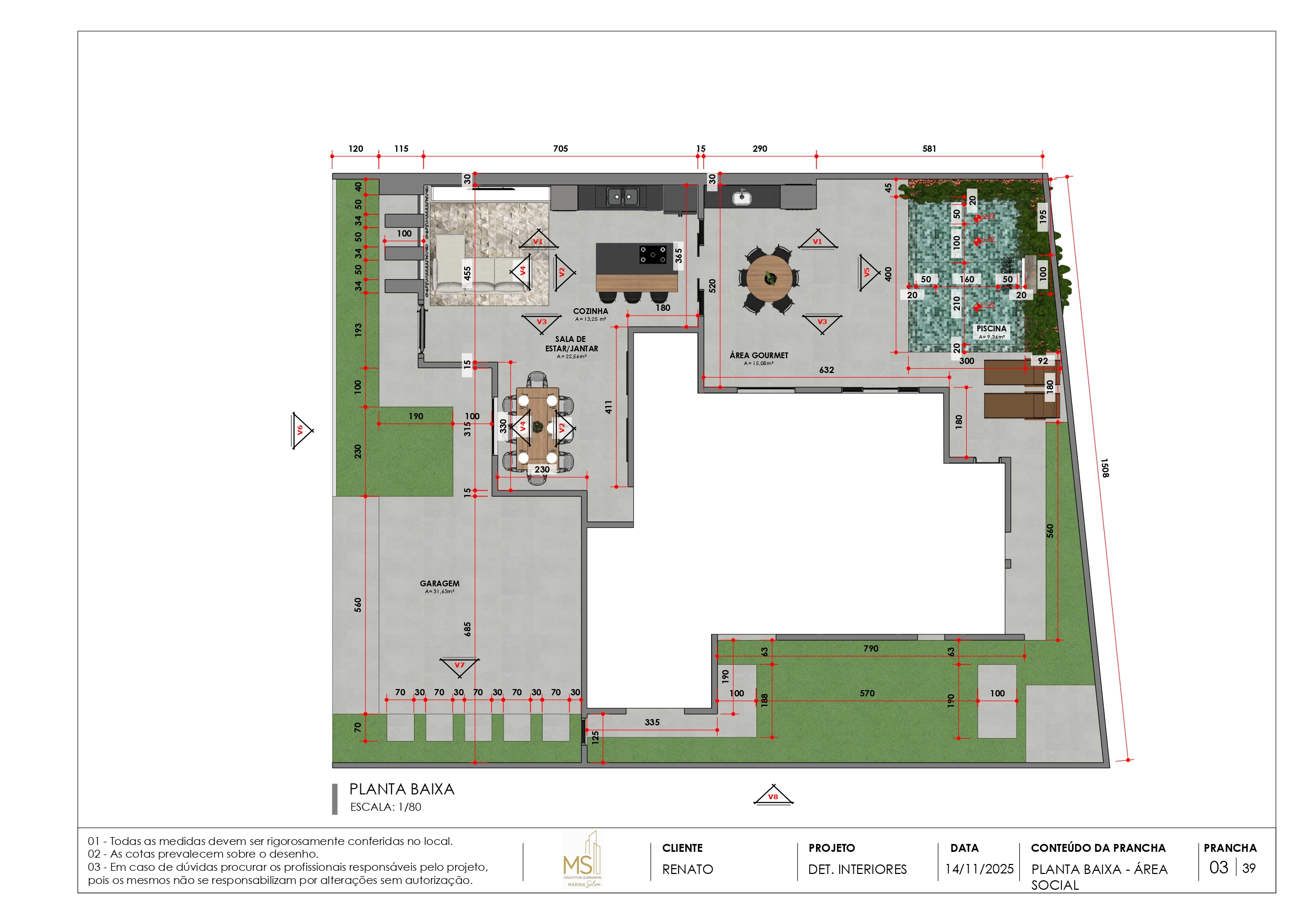DETALHAMENTO DE INTERIORES CASA R-2