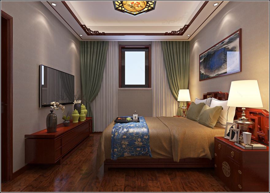 乡村洋楼的定制设计 | 红木纹理与协调空间的完美融合-36