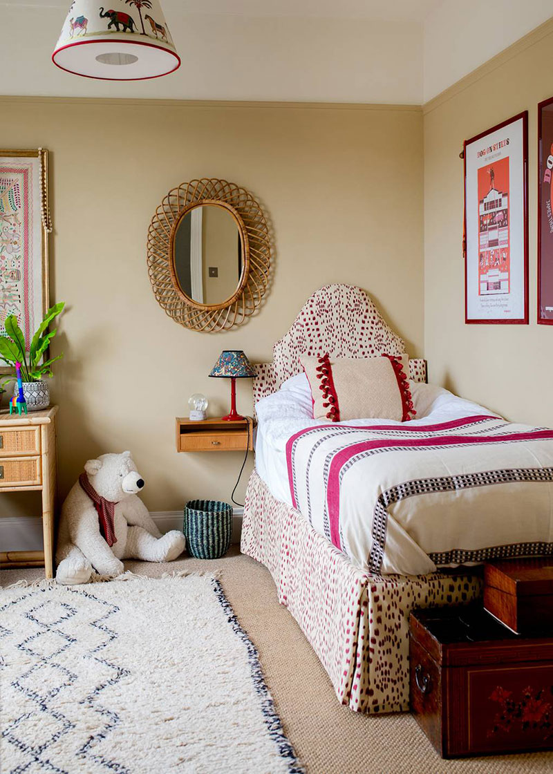 伦敦设计师家庭的梦幻色彩空间-14