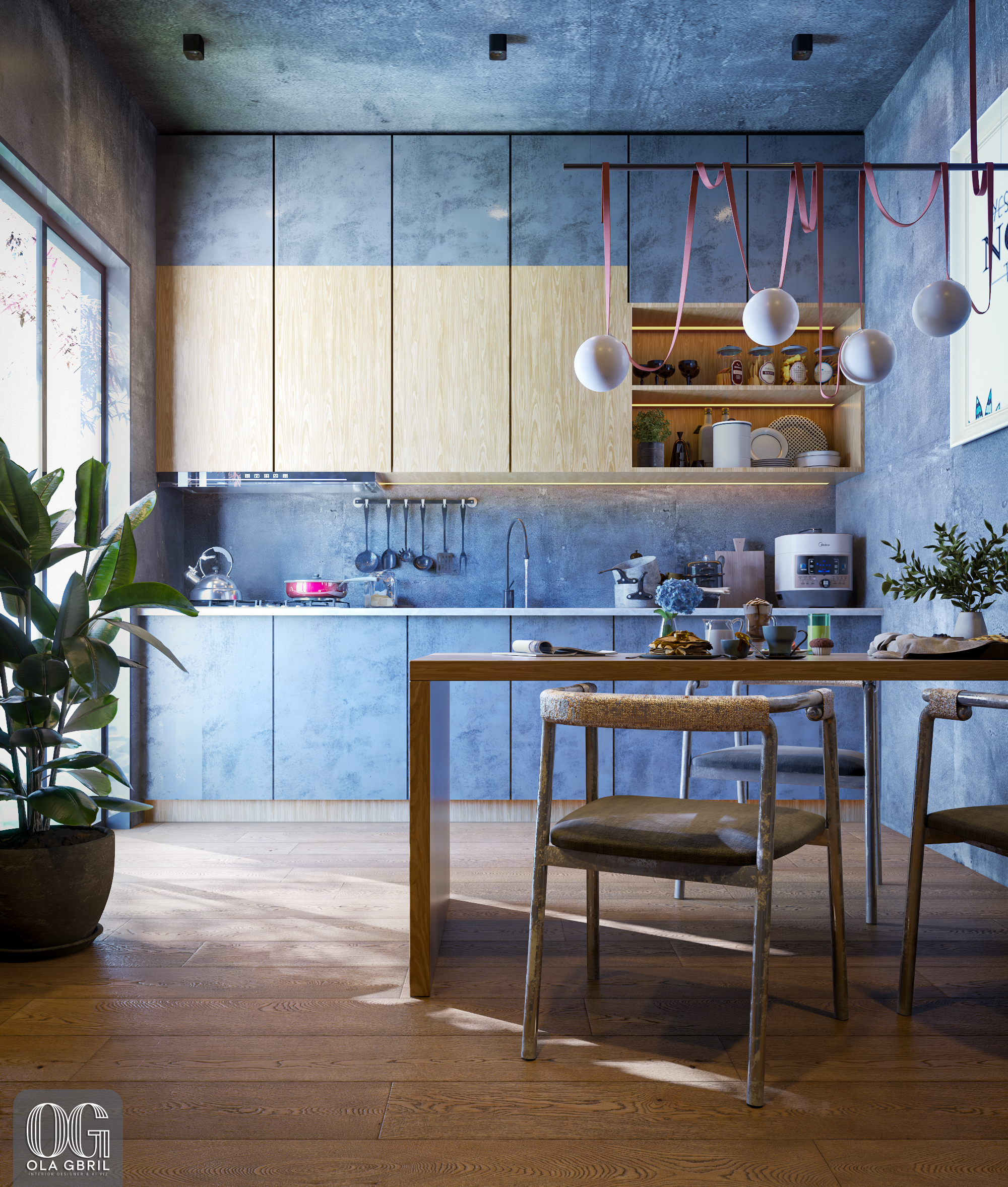 Modern Kitchen | Interior Design & 3D Visualization-4